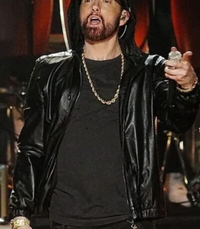 Eminem Rock And Roll Hall of Fame Leather Jacket