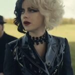 Emma Stone Cruella Black Leather Jacket
