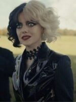 Emma Stone Cruella Black Leather Jacket