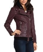 Emma Swan Once Upon a Time S04 Burgundy Jacket