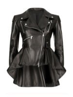 Emmy Raver Lampman The Umbrella Academy Black Leather Jacket