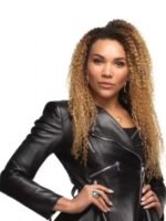 Emmy Raver Lampman The Umbrella Academy Black Leather Jacket