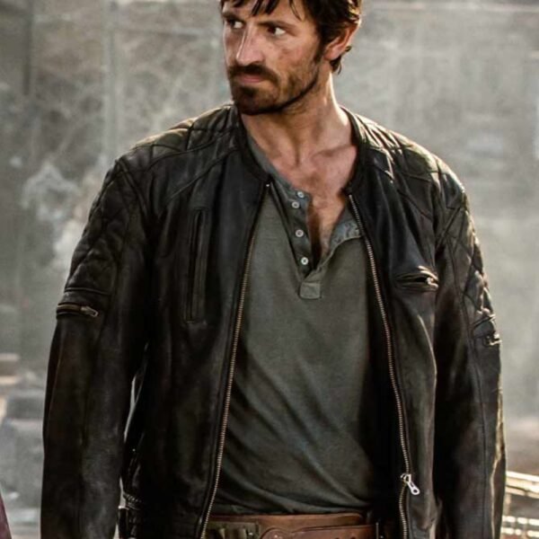 Eoin Macken Resident Evil The Final Chapter Quilted Leather Jacket
