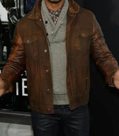 Eric West Chappie Brown Leather Jacket