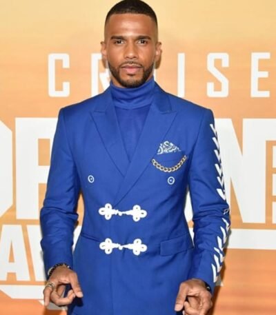 Eric West Top Gun 2 New York Premiere Navy Blue Suit
