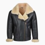 Erik Shearling Black Sheepskin Leather Jacket