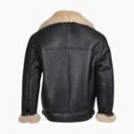 Erik Shearling Black Sheepskin Leather Jacket