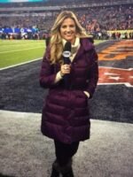 Erin Andrews Purple Puffer Coat