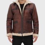 Erin-SF Bomber Shearling Brown Jacket