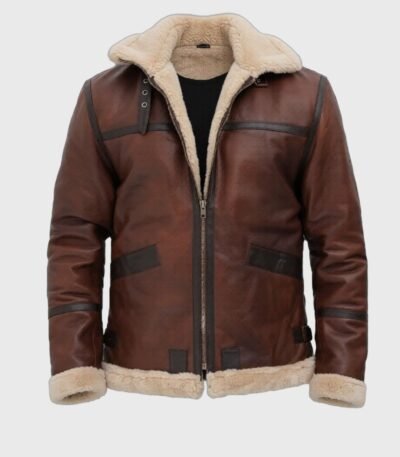 Erin-SF Bomber Shearling Brown Jacket