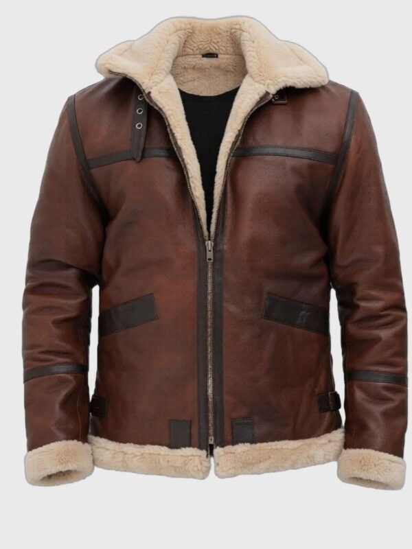 Erin-SF Bomber Shearling Brown Jacket