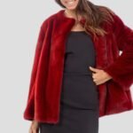 Ernest Mink Fur Red Coat