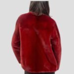 Ernest Mink Fur Red Coat