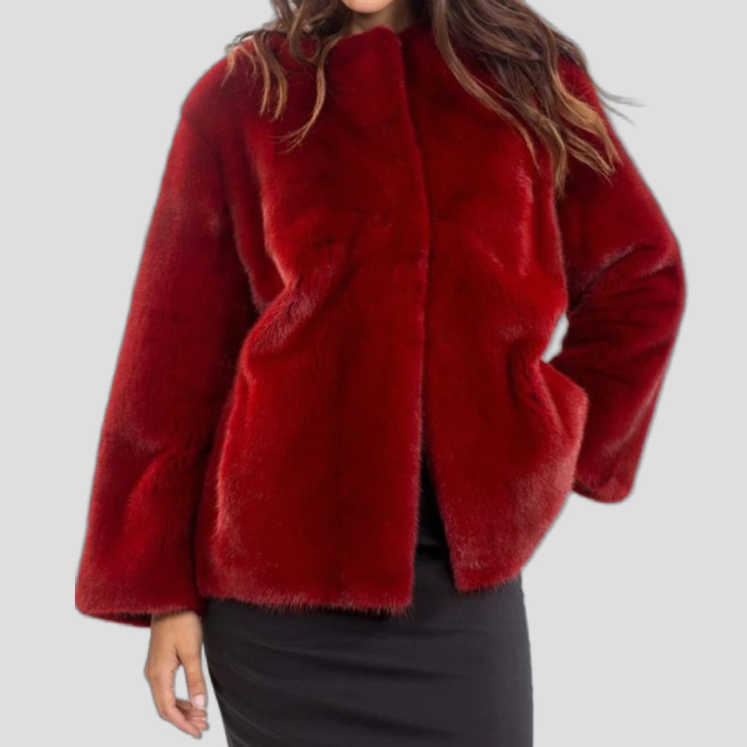 Ernest Mink Fur Red Coat Ernest Mink Fur Red Coat