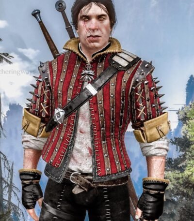 Eskel Red Jeans Jacket The Witcher Season 3