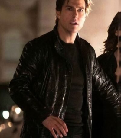 Ethan Hunt Mission Impossible 05 Black Leather Jacket