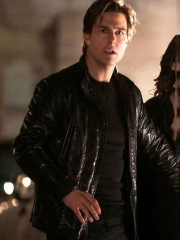 Ethan Hunt Mission Impossible 05 Black Leather Jacket