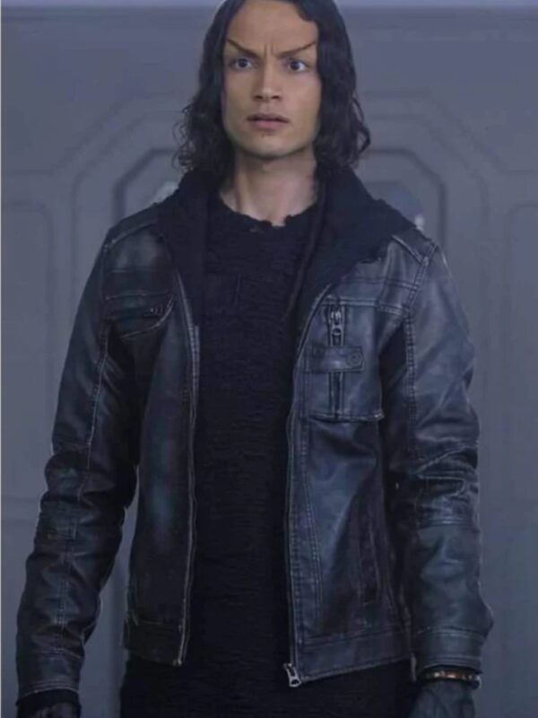 Evan Evagora Star Trek Picard Elnor Leather Jacket
