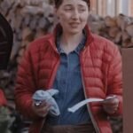 Everything Christmas 2023 Jana Gillis Red Puffer Jacket