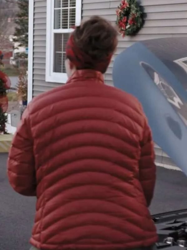 Everything Christmas 2023 Jana Gillis Red Puffer Jacket