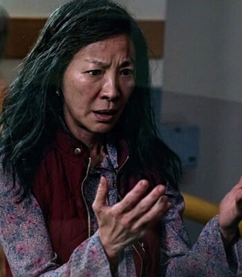 Everything Everywhere All at Once Evelyn Wang Burgundy Vest