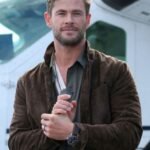 Extraction 2 Chris Hemsworth Brown Leather Jacket