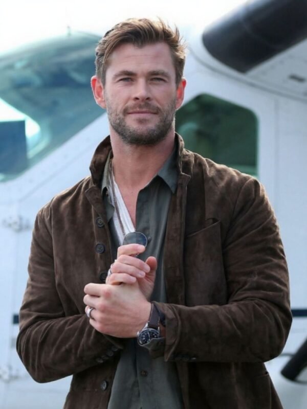 Extraction 2 Chris Hemsworth Brown Leather Jacket