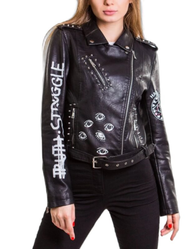 Eye Dare You Leather Jacket