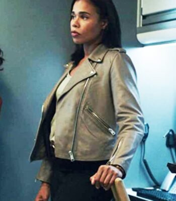 FBI Most Wanted S03 Sheryll Barnes Grey Biker Jacket