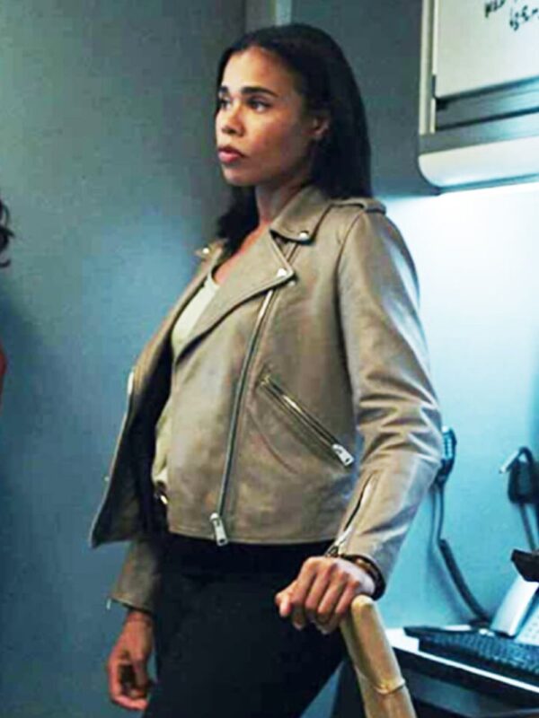 FBI Most Wanted S03 Sheryll Barnes Grey Biker Jacket