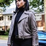 FBI Most Wanted S03 Sheryll Barnes Grey Biker Jacket
