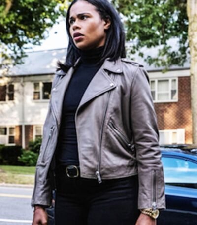 FBI Most Wanted S03 Sheryll Barnes Grey Biker Jacket