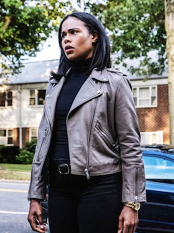 FBI Most Wanted S03 Sheryll Barnes Grey Biker Jacket