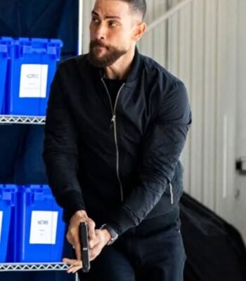 FBI Season 06 Omar Adom Zidan Black Bomber Jacket