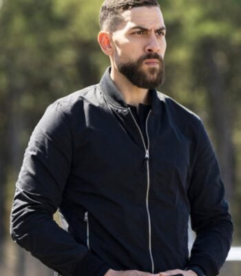 FBI Season 06 Omar Adom Zidan Black Bomber Jacket