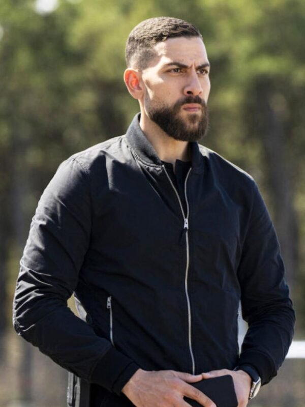 FBI Season 06 Omar Adom Zidan Black Bomber Jacket