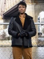 FBI Season 06 Tiffany Wallace Shearling Leather Jacket