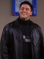 FRIENDS S07 Joey Tribbiani Black Leather Jacket