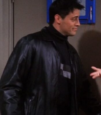 FRIENDS S07 Joey Tribbiani Black Leather Jacket