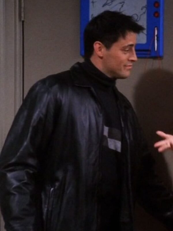 FRIENDS S07 Joey Tribbiani Black Leather Jacket