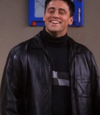 FRIENDS S07 Joey Tribbiani Black Leather Jacket