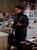 FRIENDS S07 Joey Tribbiani Black Leather Jacket
