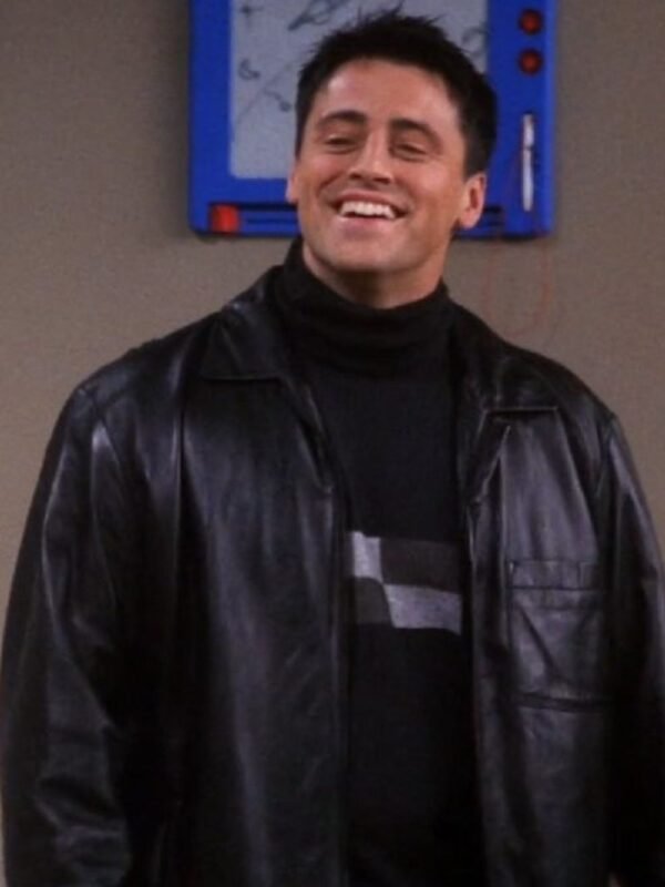 FRIENDS S07 Joey Tribbiani Black Leather Jacket