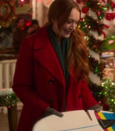Falling for Christmas Lindsay Lohan Red Coat