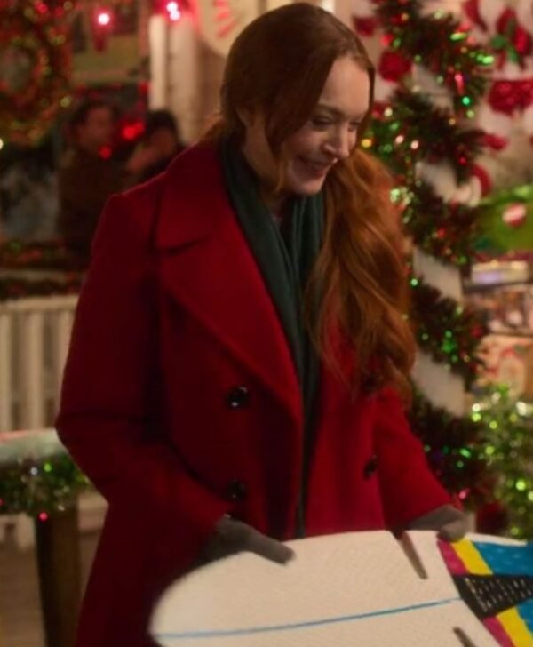 Falling for Christmas Lindsay Lohan Red Coat