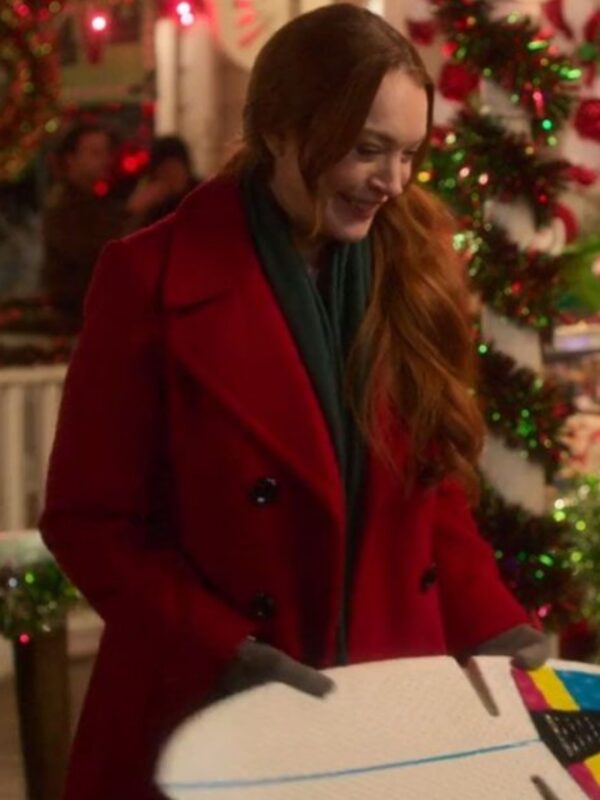 Falling for Christmas Lindsay Lohan Red Coat