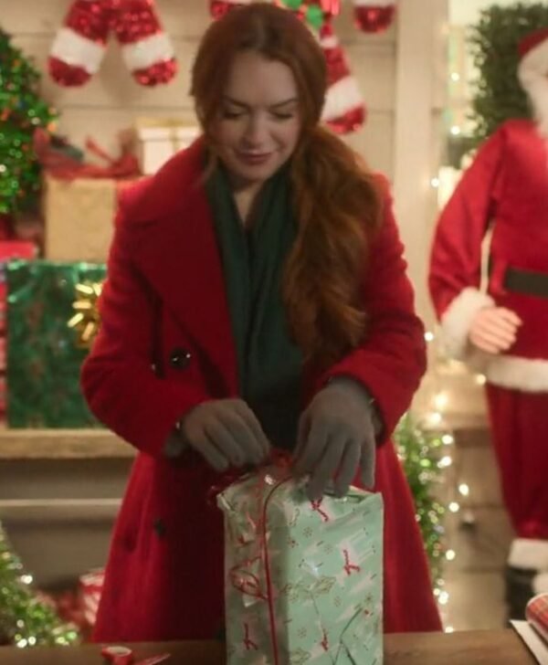 Falling for Christmas Lindsay Lohan Red Coat