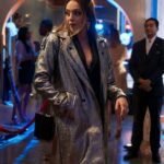 Fallon Carrington Dynasty S03 Silver Metallic Coat