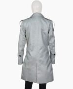 Fallon Carrington Dynasty S03 Silver Metallic Coat