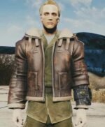 Fallout 4 Brown Bomber Leather Jacket